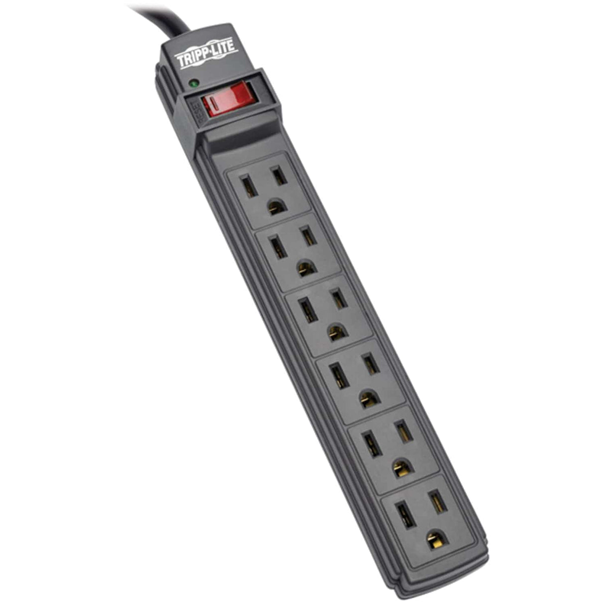 Tripp Lite by Eaton Power It! Power Strip, 6 Outlets, 6-Ft. Cord, Black, PS66B