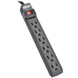 Tripp Lite by Eaton Power It! Power Strip, 6 Outlets, 6-Ft. Cord, Black, PS66B