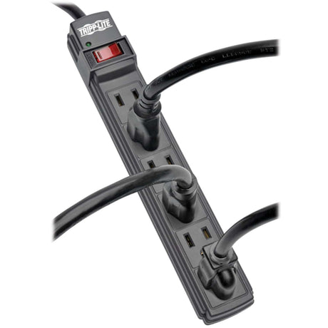 Tripp Lite by Eaton Power It! Power Strip, 6 Outlets, 6-Ft. Cord, Black, PS66B