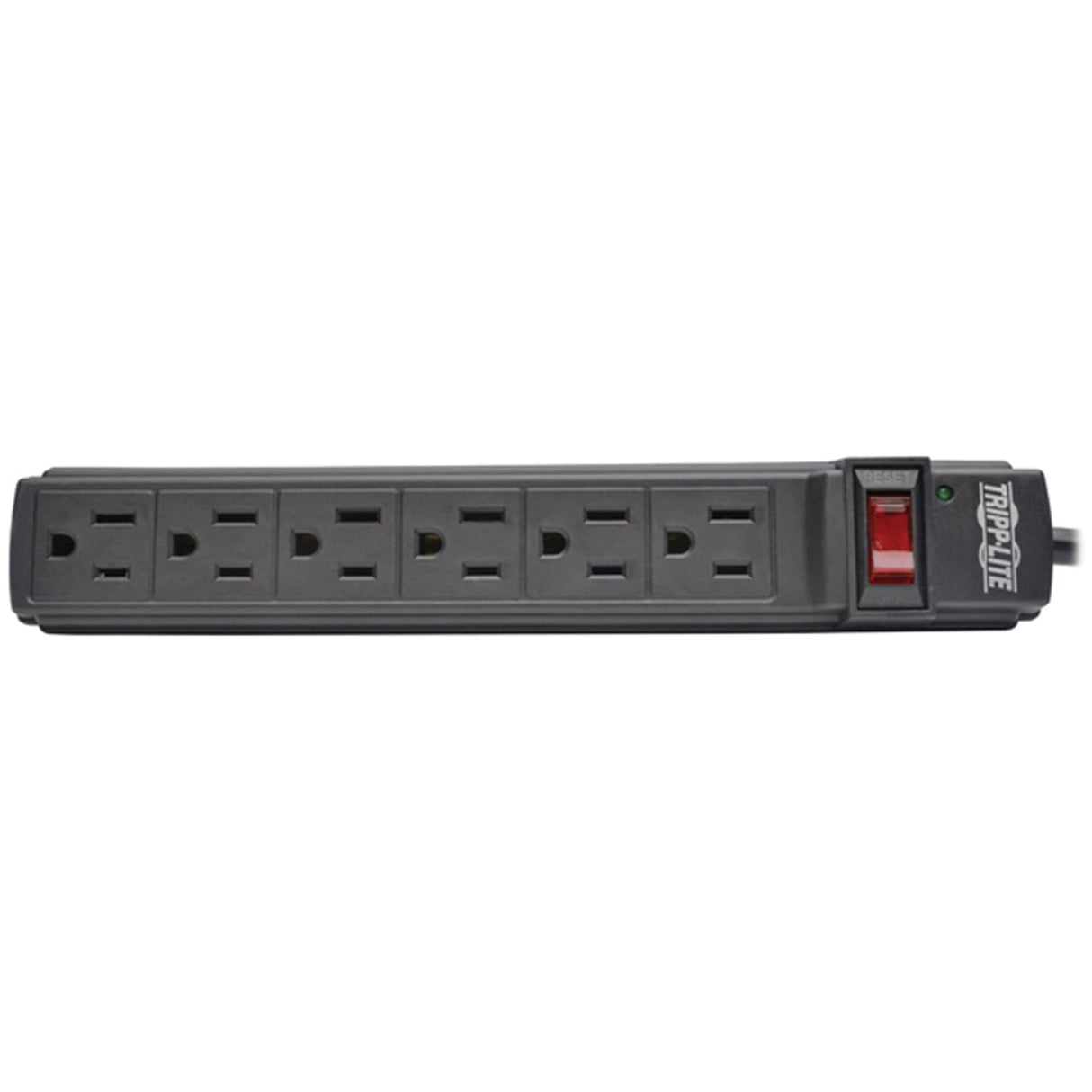 Tripp Lite by Eaton Power It! Power Strip, 6 Outlets, 6-Ft. Cord, Black, PS66B
