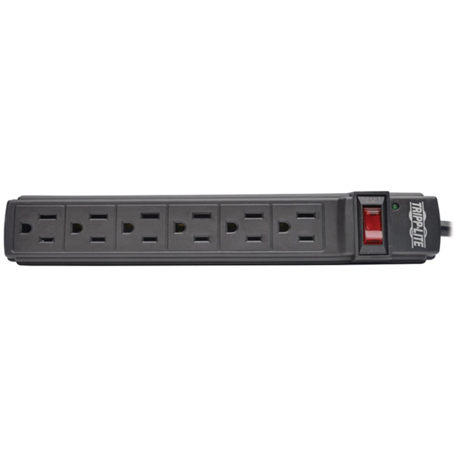 Tripp Lite by Eaton Power It! Power Strip, 6 Outlets, 6-Ft. Cord, Black, PS66B