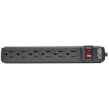 Tripp Lite by Eaton Power It! Power Strip, 6 Outlets, 6-Ft. Cord, Black, PS66B