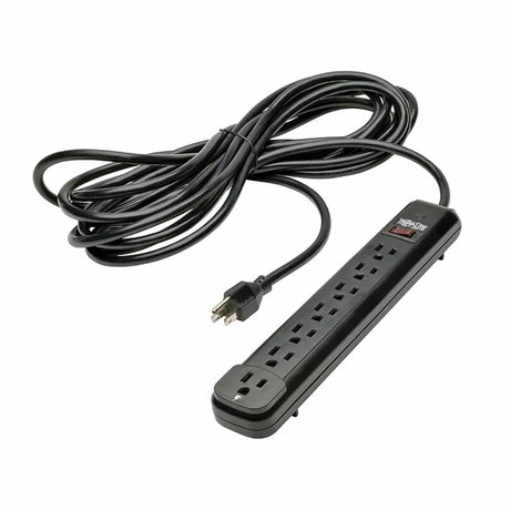 Tripp Lite by Eaton Power It! Power Strip, 7 Outlets, 25-Ft. Cord, Black, PS725B