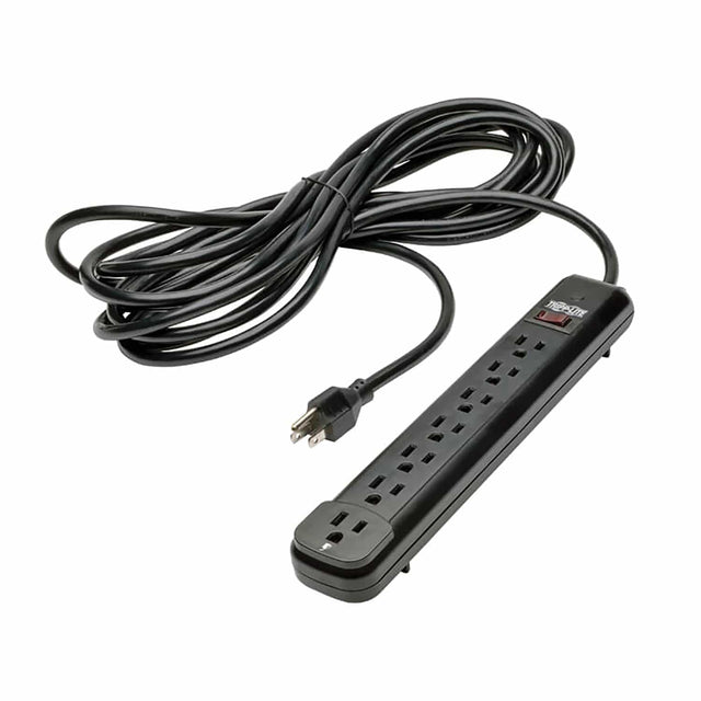 Tripp Lite by Eaton Power It! Power Strip, 7 Outlets, 25-Ft. Cord, Black, PS725B