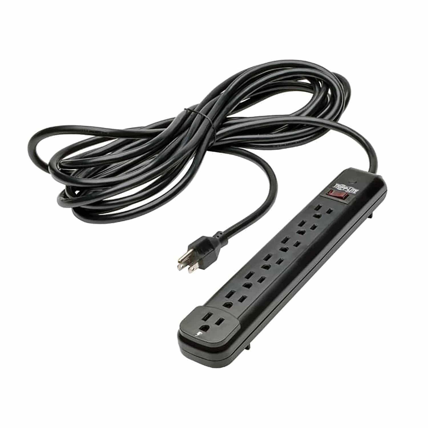 Tripp Lite by Eaton Power It! Power Strip, 7 Outlets, 25-Ft. Cord, Black, PS725B