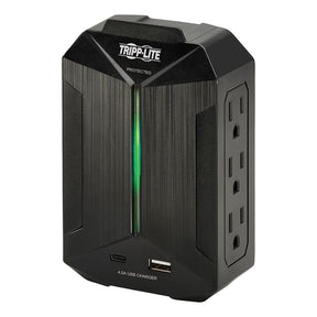 Tripp Lite by Eaton  6-AC Outlet and 2-USB Port 490-Joules Protect It! Surge Protector Wall Tap, SK62USBC