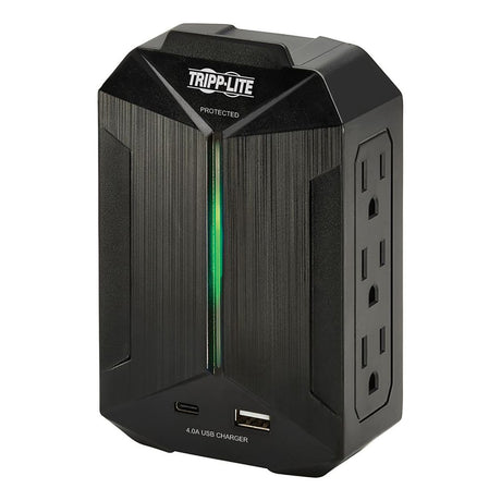 Tripp Lite by Eaton  6-AC Outlet and 2-USB Port 490-Joules Protect It! Surge Protector Wall Tap, SK62USBC