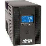 Tripp Lite by Eaton 8-AC Outlet and Telco/LAN/Coax 1300-VA/720-Watt Line-Interactive SmartPro UPS Tower with 650 Joules, AVR, and 6-Ft. Cord