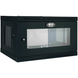 Tripp Lite by Eaton SmartRack 6U Low-Profile Switch-Depth Wall-Mount Mini Rack Enclosure Cabinet with Clear Acrylic Window, SRW6UG