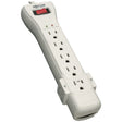 Tripp Lite by Eaton 7-AC Outlet 2160 Joules Protect It! Surge Protector Power Strip with Right-Angle Plug, 7 Ft., Light Gray