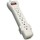 Tripp Lite by Eaton 7-AC Outlet 2160 Joules Protect It! Surge Protector Power Strip with Right-Angle Plug, 7 Ft., Light Gray
