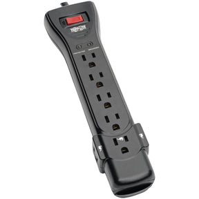 Tripp Lite by Eaton 7-AC Outlet 2160-Joules Protect It! Surge Protector Power Strip with Right-Angle Plug, 25 Ft., Black