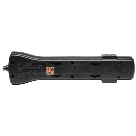 Tripp Lite by Eaton 7-AC Outlet 2160 Joules Protect It! Surge Protector Power Strip with Right-Angle Plug, 7 Ft., Black