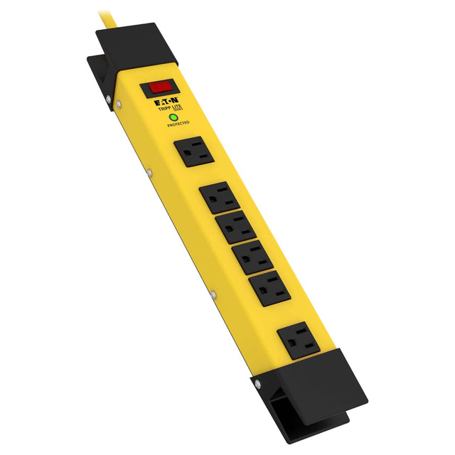 Tripp Lite by Eaton 6-AC Outlet 1500-Joules Protect It! Industrial Safety Surge Protector Power Strip with Cord Wrap, 9-Ft. Cord, TLM609SA