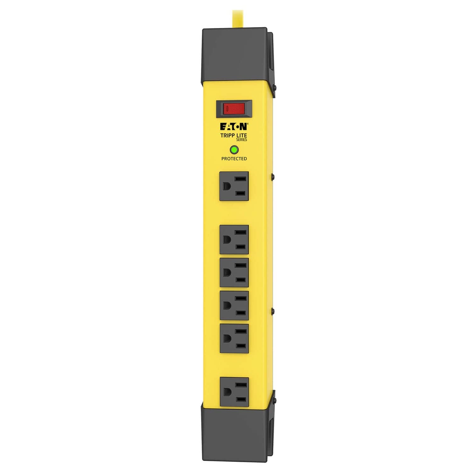 Tripp Lite by Eaton 6-AC Outlet 2700-Joules Protect It! Industrial Safety Surge Protector Power Strip with Cord Wrap, 15-Ft. Cord, TLM615SA