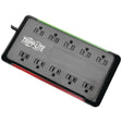 Tripp Lite by Eaton 10-AC Outlet 2880-Joules Protect It! Surge Protector Power Strip with Sliding Covers, 6-Ft. Cord, TLP1006B