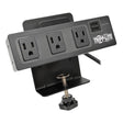 Tripp Lite by Eaton 3-AC Outlet and 2-USB Port 510-Joules Protect It! Surge Protector Power Strip with Desk Clamp, 10-Ft. Cord, TLP310USBC