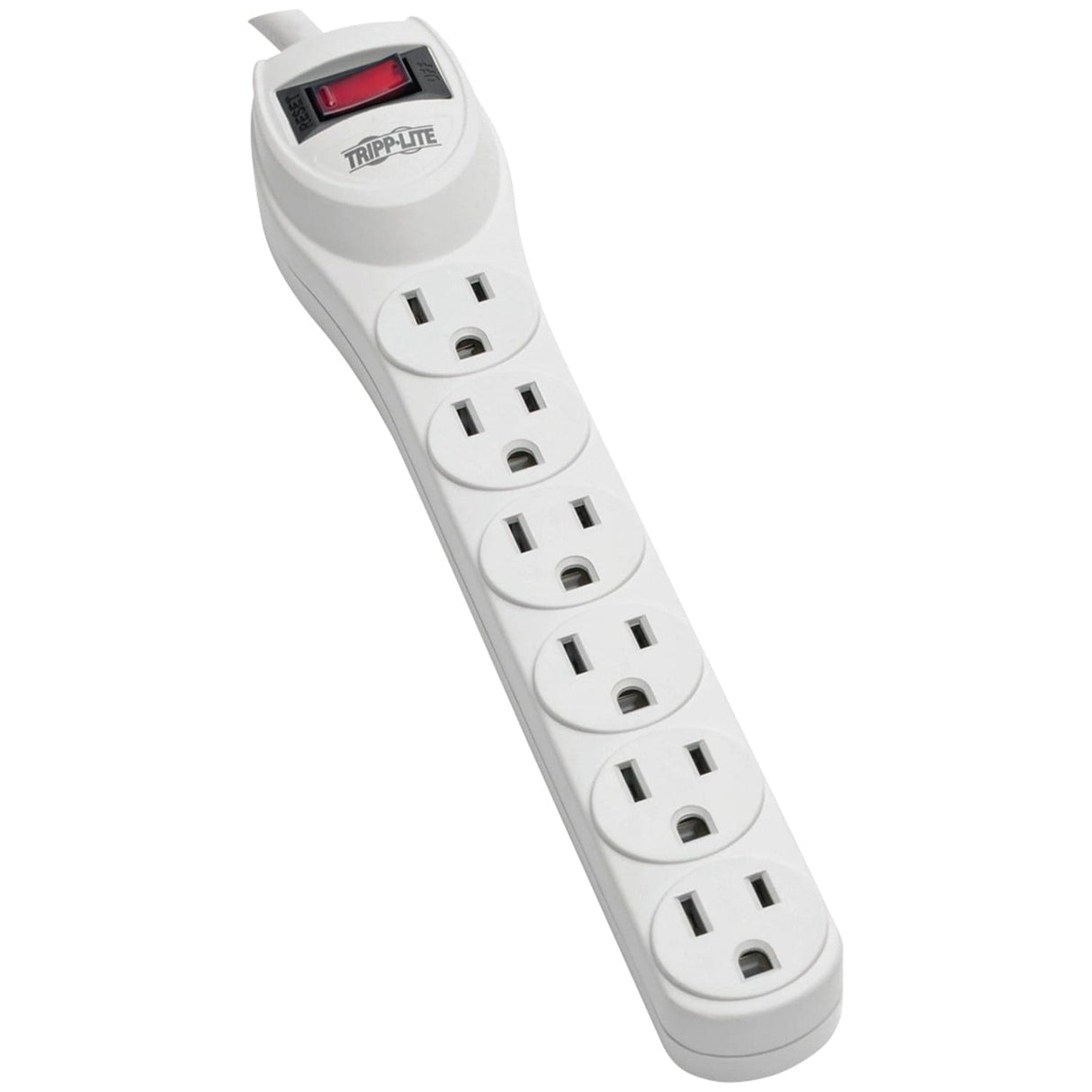 Tripp Lite by Eaton 6-AC Outlet 180-Joules Protect It! Home Computer Surge Protector Power Strip, 2-Ft. Cord with Straight Plug, TLP602