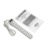 Tripp Lite by Eaton 6-AC Outlet 180-Joules Protect It! Home Computer Surge Protector Power Strip, 2-Ft. Cord with Straight Plug, TLP602