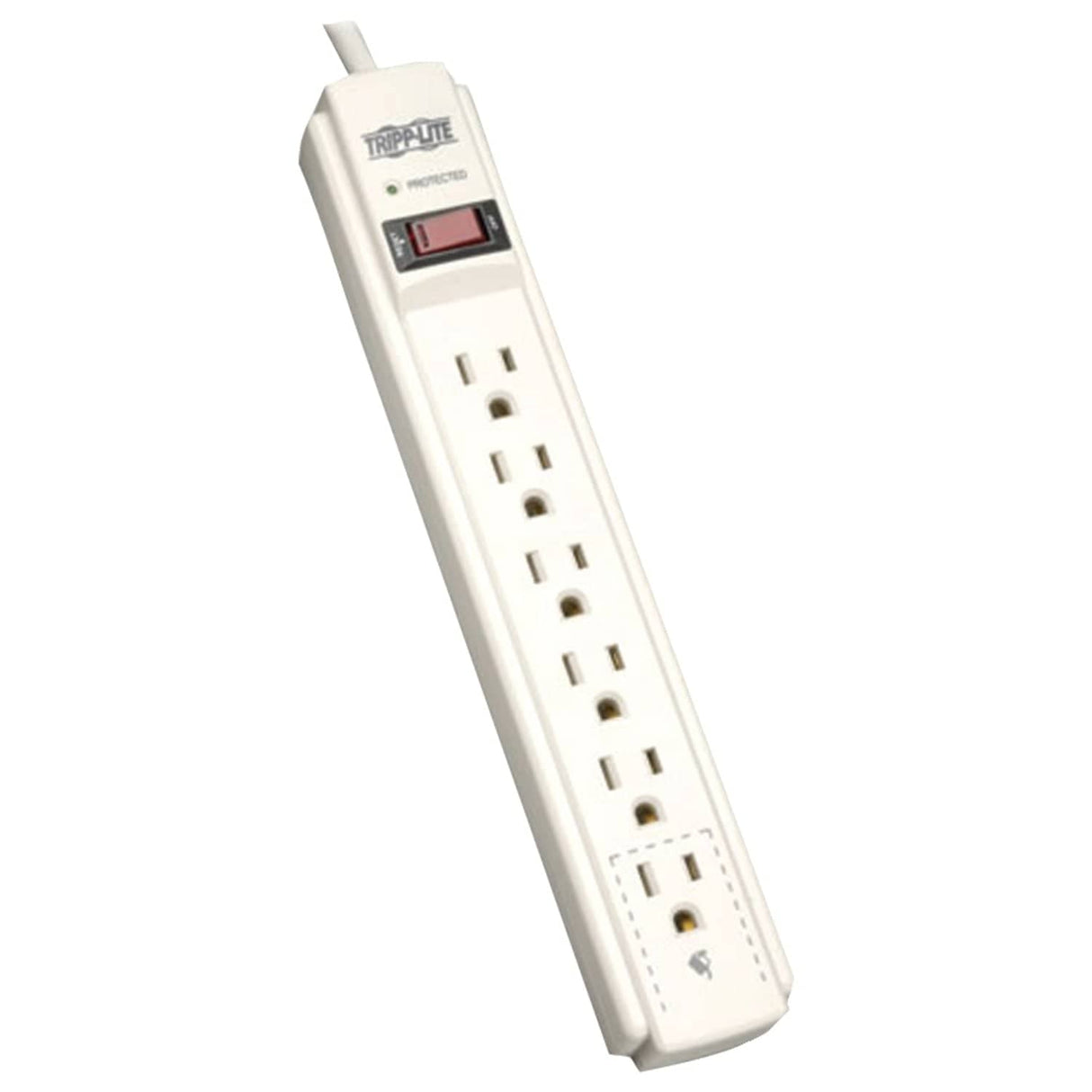Tripp Lite by Eaton 6-AC Outlet 790-Joules Protect It! Surge Protector Power Strip, 4-Ft. Cord with Straight Plug, TLP604