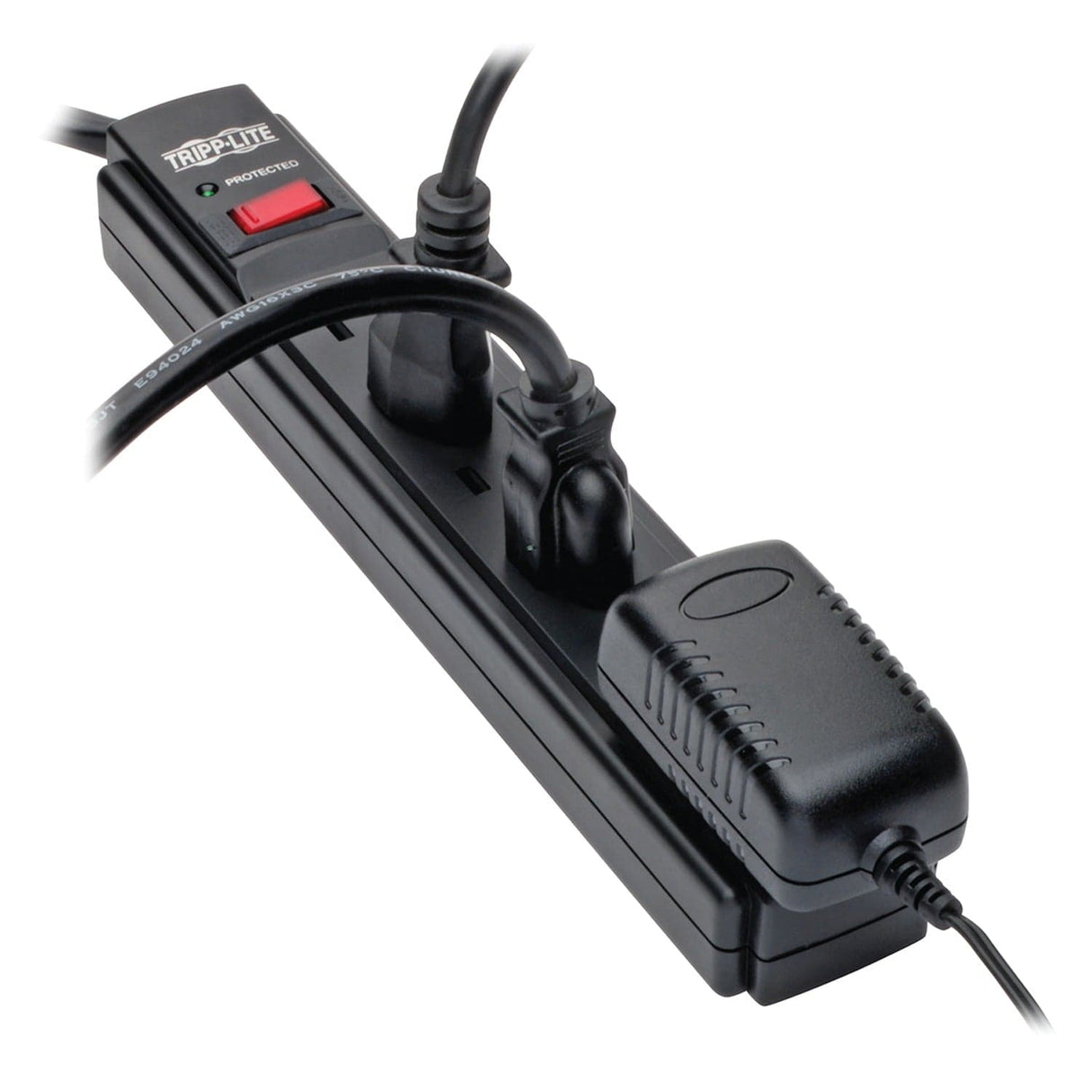 Tripp Lite by Eaton 6-AC Outlet 790-Joules Protect It! Surge Protector Power Strip, 6-Ft. Cord with Straight Plug, TLP606B