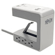 Tripp Lite by Eaton 6-AC Outlet and 3-USB Port 1080-Joules Protect It! Surge Protector Desk Clamp, 8-Ft. Pivoting Cord, TLP648USBC