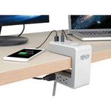 Tripp Lite by Eaton 6-AC Outlet and 3-USB Port 1080-Joules Protect It! Surge Protector Desk Clamp, 8-Ft. Pivoting Cord, TLP648USBC