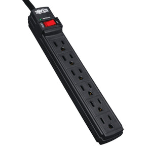 Tripp Lite by Eaton 6-AC Outlet 360-Joules Protect It! Surge Protector Power Strip, 6-Ft. Cord with Straight Plug, TLP6B
