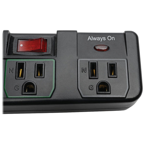 Tripp Lite by Eaton 7-AC Outlet 1080-Joules ECO-Surge Energy-Saving Surge Protector Power Strip, 6-Ft. Cord with Straight Plug, Black