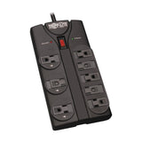 Tripp Lite by Eaton 8-AC Outlet 1440-Joules Protect It! Surge Protector Power Strip with Child Covers, 8-Ft. Cord with Right-Angle Plug, TLP808B