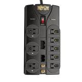 Tripp Lite by Eaton 8-AC Outlet, Telco, Coax, and Ethernet 3240-Joules Protect It! Surge Protector Power Strip with Child Covers, 10-Ft. Cord