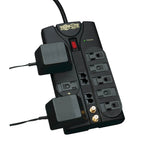 Tripp Lite by Eaton 8-AC Outlet, Telco, Coax, and Ethernet 3240-Joules Protect It! Surge Protector Power Strip with Child Covers, 10-Ft. Cord