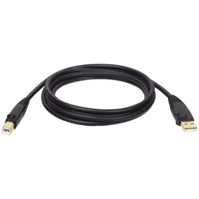 Tripp Lite by Eaton USB 2.0 Peripheral Cable, A Male/B-Male Gold-Plated Connectors, Black, 10 Ft.