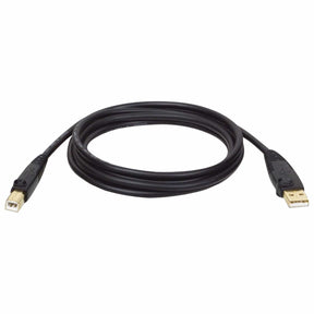 Tripp Lite by Eaton USB 2.0 Peripheral Cable, A Male/B-Male Gold-Plated Connectors, Black, 15 Ft.