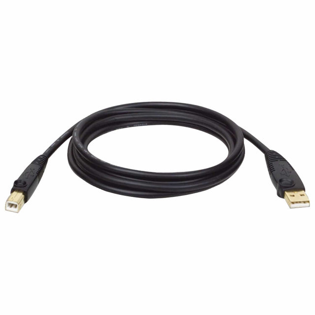 Tripp Lite by Eaton USB 2.0 Peripheral Cable, A Male/B-Male Gold-Plated Connectors, Black, 15 Ft.