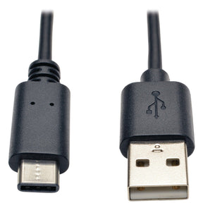 Tripp Lite by Eaton USB 2.0 Cable, USB-C Male/USB-A Male, Black, 6 Ft.
