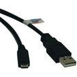 Tripp Lite by Eaton USB 2.0 Cable, A Male/Micro-B Male, Black, 6 Ft.