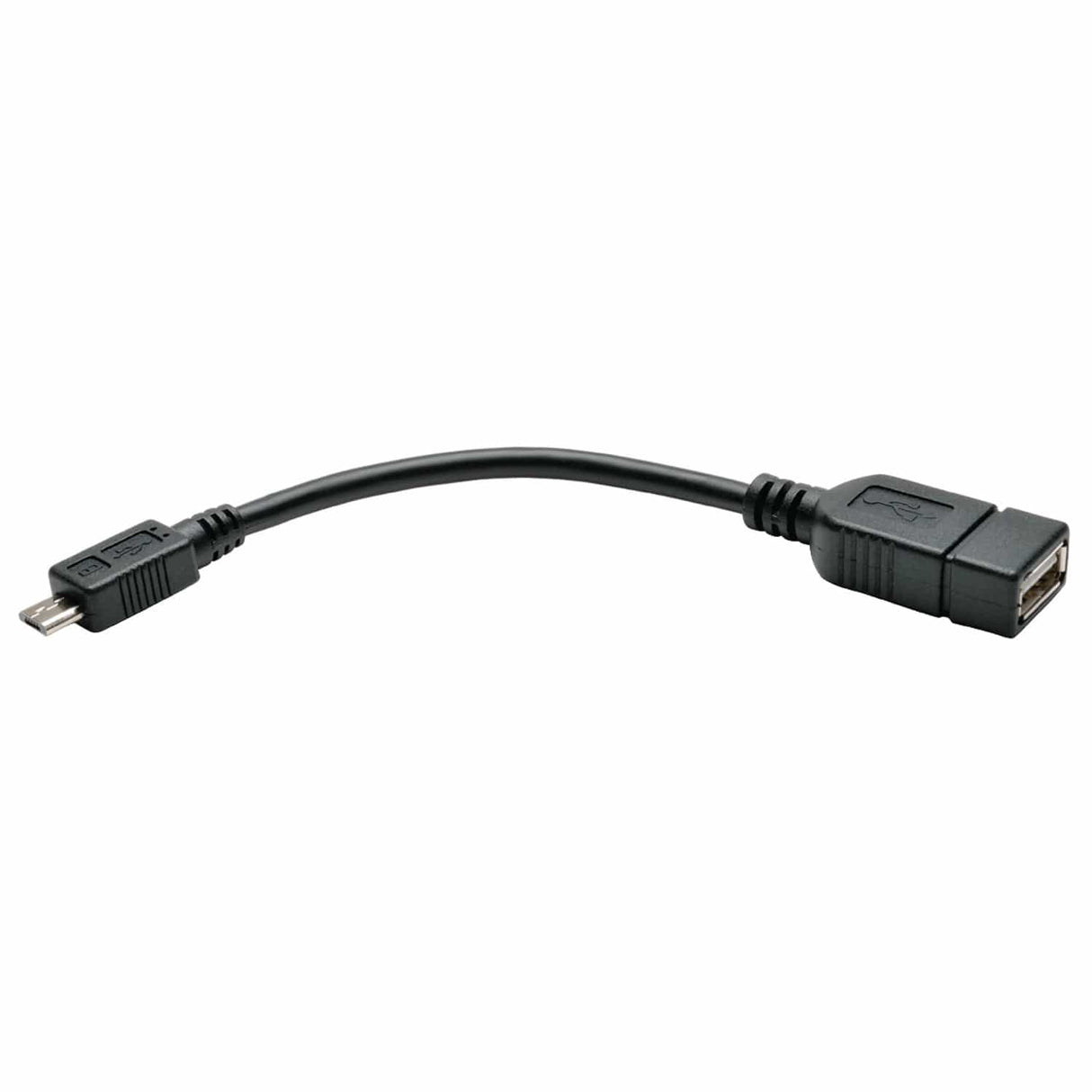 Tripp Lite by Eaton Micro USB-B Male to USB-A Female OTG Host Adapter Cable, 6-In., U052-06N