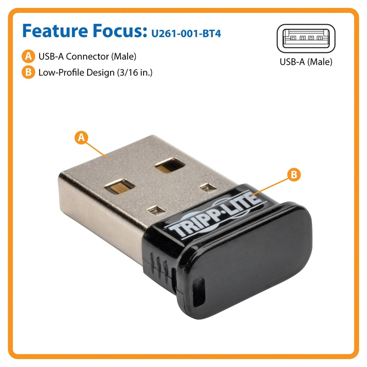 Tripp Lite by Eaton Mini Bluetooth 4.0 USB Adapter