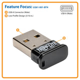 Tripp Lite by Eaton Mini Bluetooth 4.0 USB Adapter