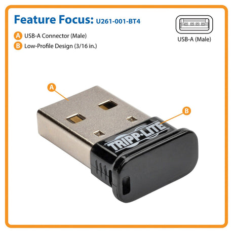 Tripp Lite by Eaton Mini Bluetooth 4.0 USB Adapter
