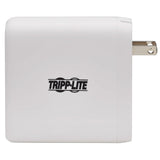 Tripp Lite by Eaton 4-Port 100-Watt PD Compact USB Wall Charger, GaN Technology, White