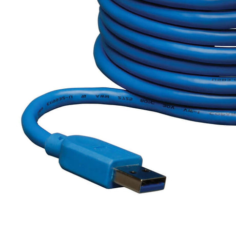 Tripp Lite by Eaton SuperSpeed USB 3.0 Extension Cable, A Male/Female, 10 Ft., Blue, U324-010