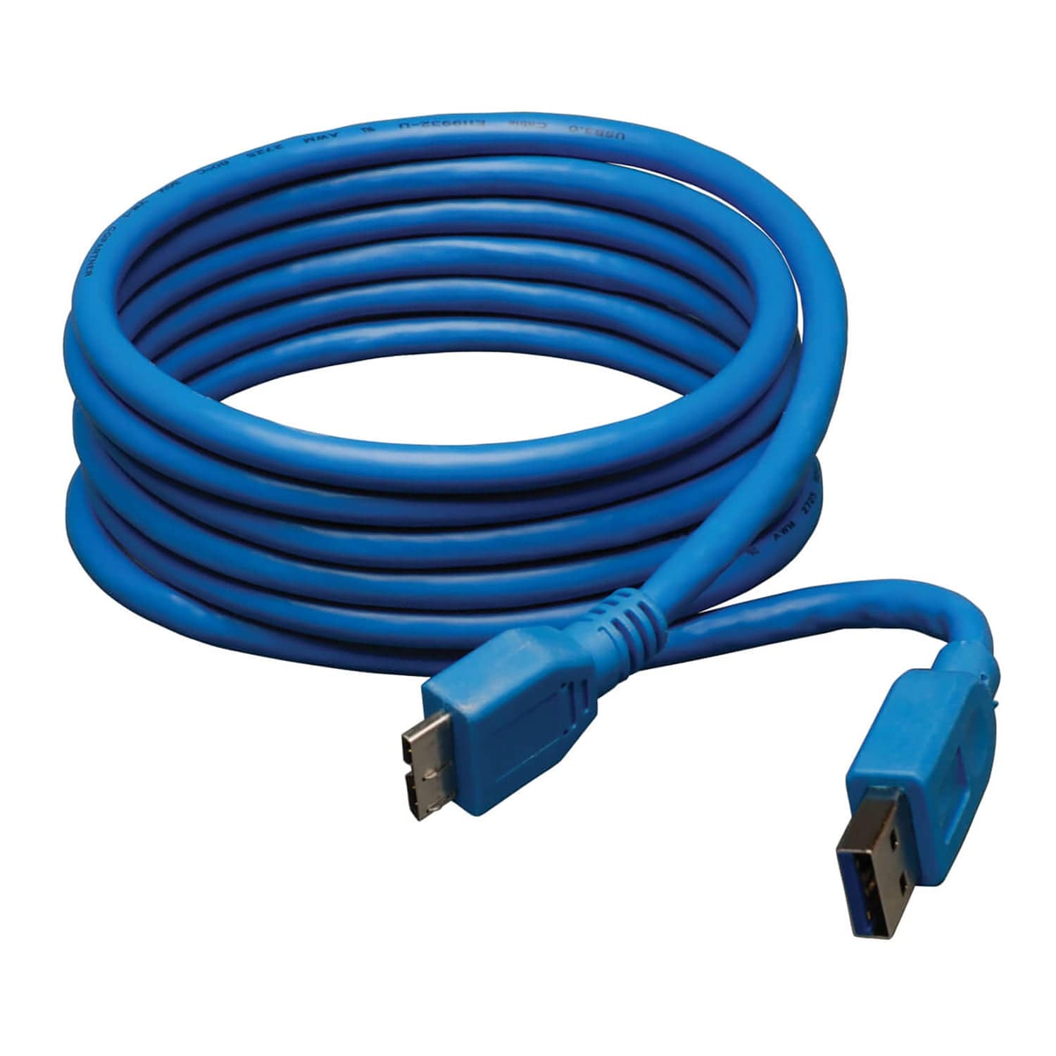 Tripp Lite by Eaton SuperSpeed USB 3.0 Cable, A Male/Micro B Male, 6 Ft., Blue, U326-006