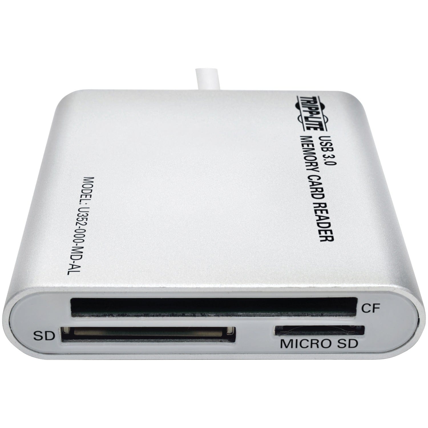 Tripp Lite by Eaton SuperSpeed USB 3.0 Multi-Drive Memory Card Reader/Writer, Aluminum Case, U352-000-MD-AL