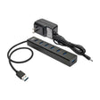 Tripp Lite by Eaton Portable USB 3.0 SuperSpeed 5-Gbps Mini Hub, 7 Ports, Aluminum, U360-007-AL