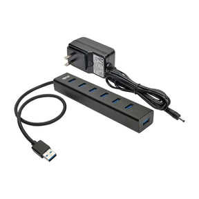 Tripp Lite by Eaton Portable USB 3.0 SuperSpeed 5-Gbps Mini Hub, 7 Ports, Aluminum, U360-007-AL