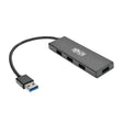 Tripp Lite by Eaton Portable USB 3.0 SuperSpeed 5-Gbps Mini Hub, 4 Ports, Ultra-Slim, U360-004-SLIM