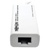 Tripp Lite by Eaton USB-C to Gigabit Ethernet NIC Network Adapter, Thunderbolt 3 Compatible, White, U436-06N-GBW