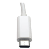 Tripp Lite by Eaton USB-C to Gigabit Ethernet NIC Network Adapter, Thunderbolt 3 Compatible, White, U436-06N-GBW